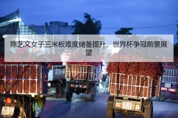 陈艺文女子三米板难度储备提升，世界杯争冠前景展望